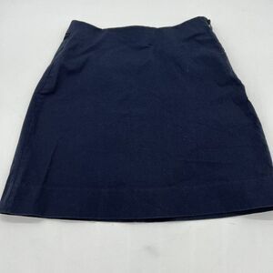 Everlane Womens Navy Blue A-Line Short Skirt Sz 00
